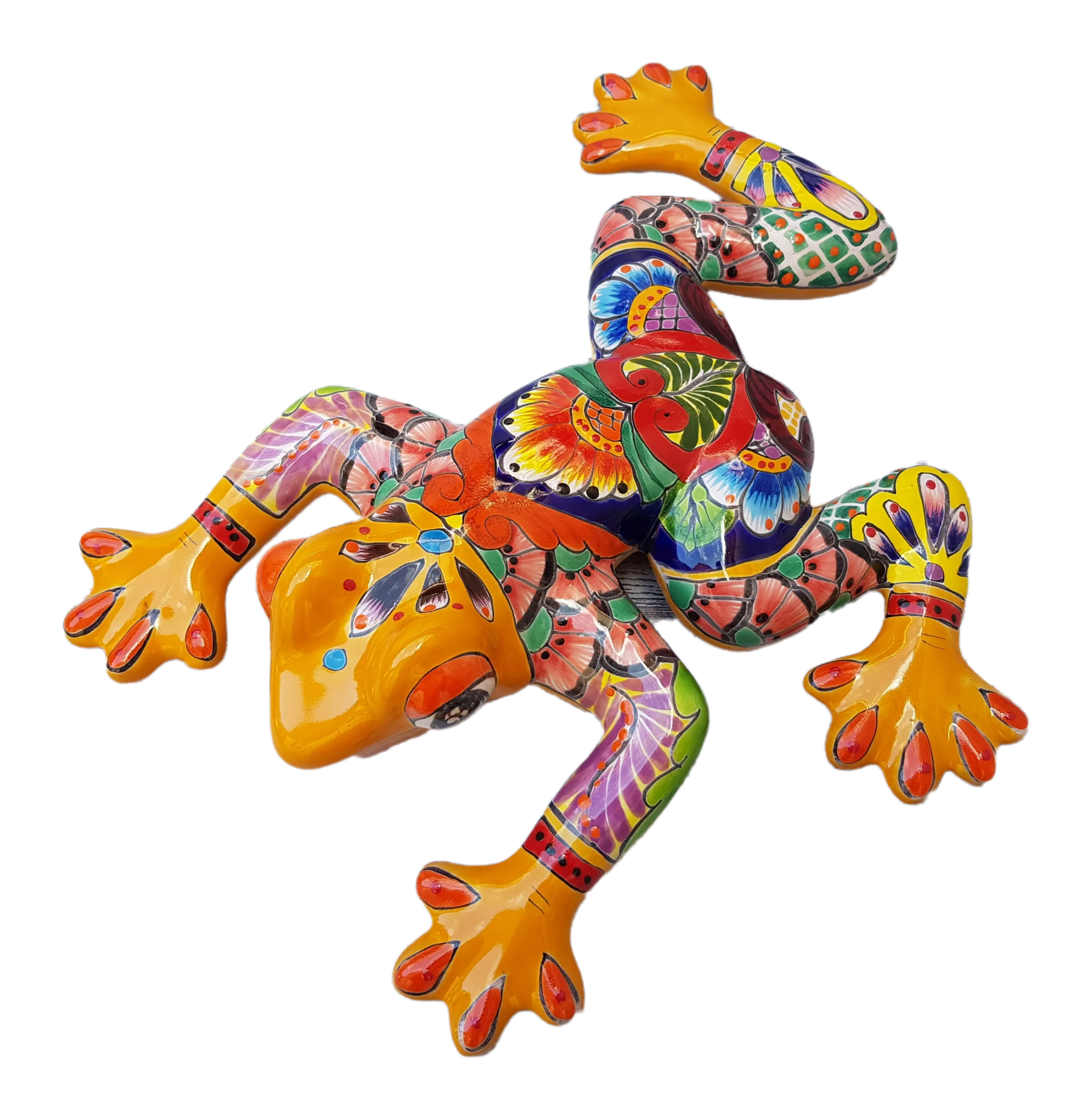 Talavera - style Large Frog
