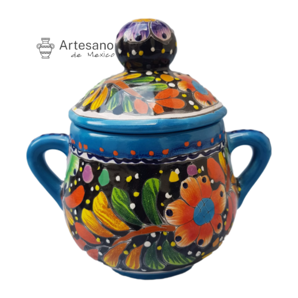 Talavera-style Sugar Container