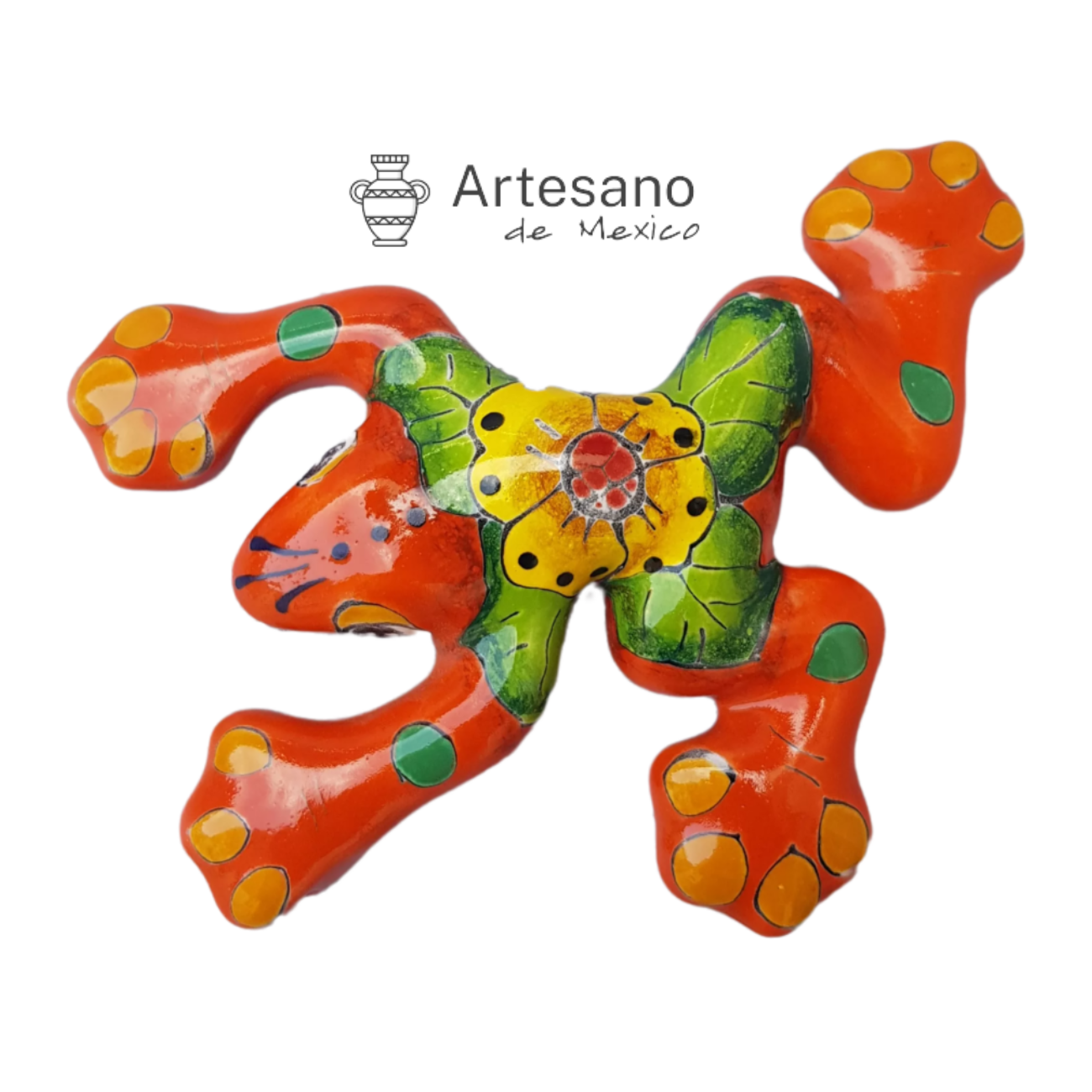 Talavera - style Small Frog