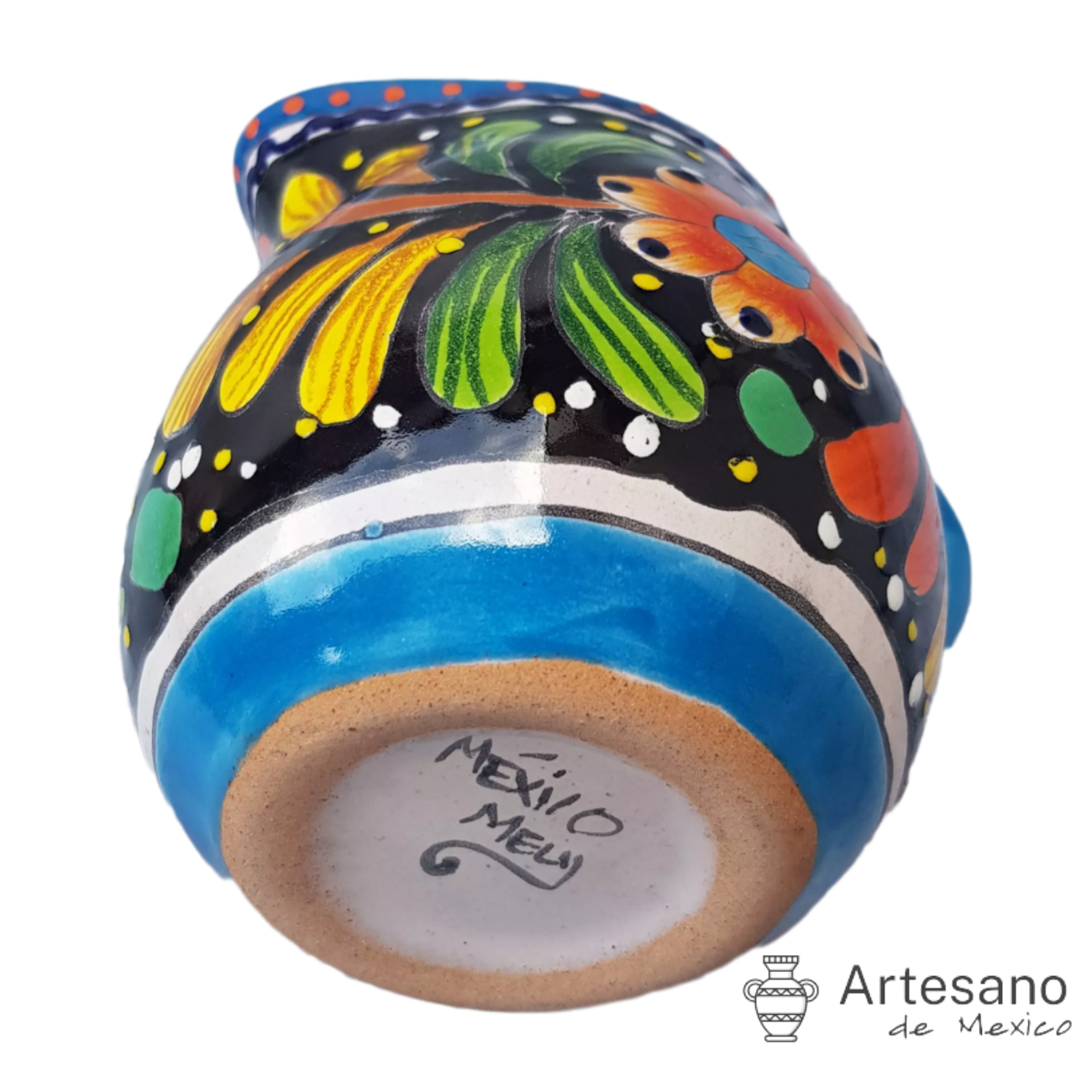 MEXICAN TALAVERA CERAMIC MILK/CREAMER JUG