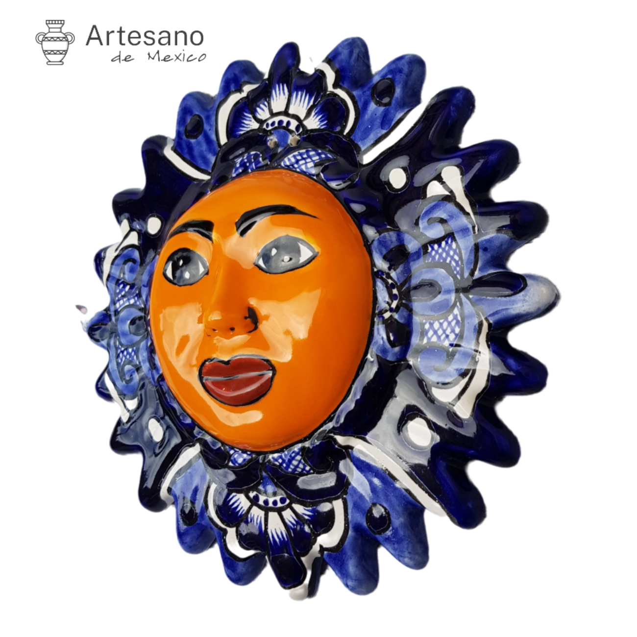 Talavera - style Sun Face