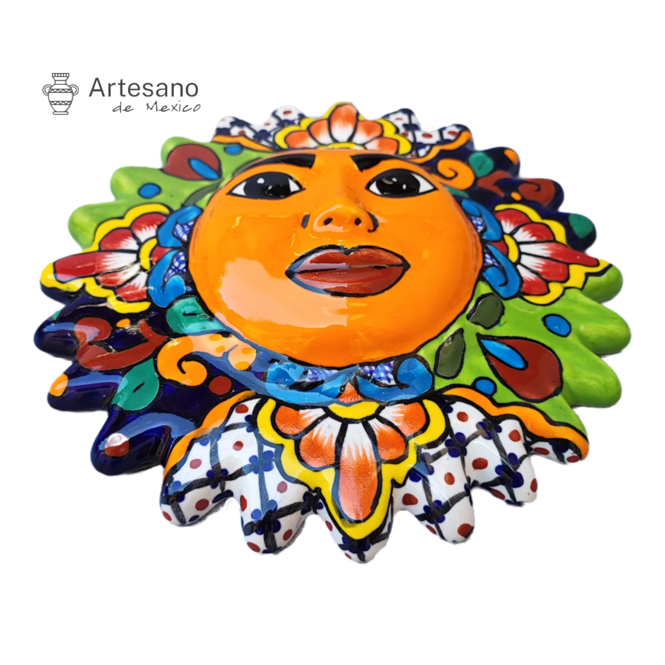 Talavera - style Sun Face