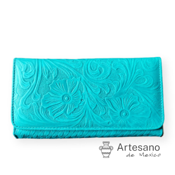 Authentic Handmade León Leather Purse – Blue