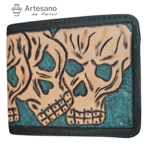 Authentic Handmade León Leather Wallet – Turquoise