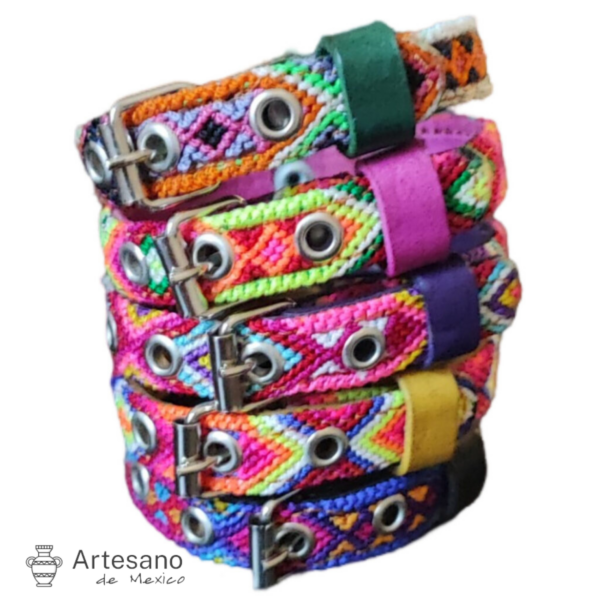 Mexican Hand Woven Dog Collar – XXS