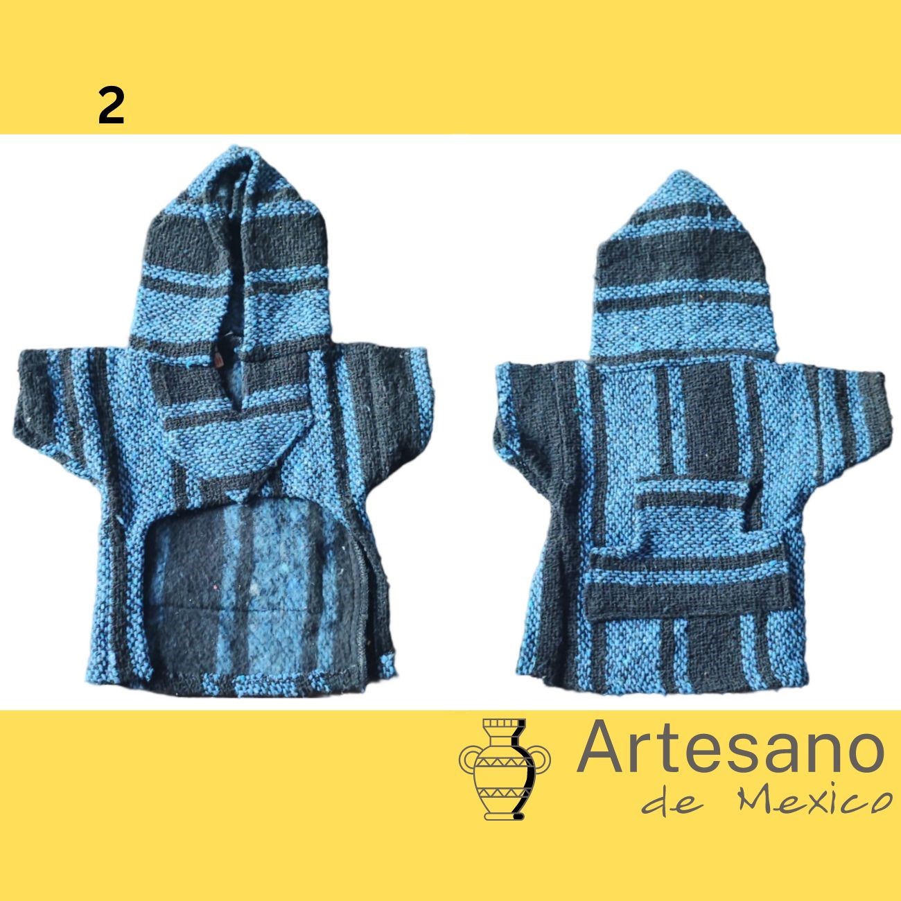 Mexican hand - woven hooded dog clothes.