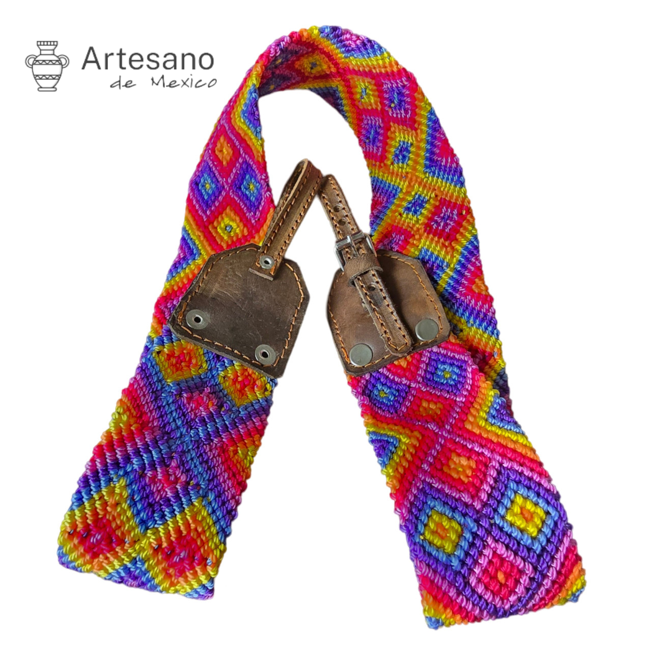 Mexican hand braided camera strap