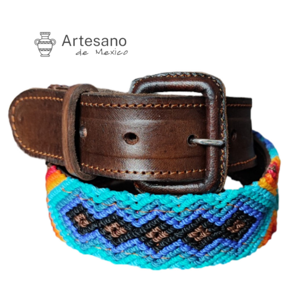 Authentic Hand-woven Leather Waist Belt – Size 28 – Option 1