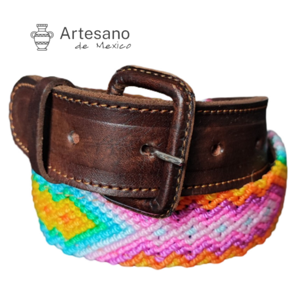 Authentic Hand-woven Leather Waist Belt – Size 28 – Option 2