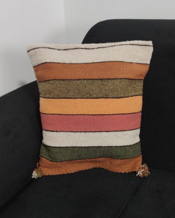 Authentic Handwoven Mexican Pillowcase – Pink – Option 1