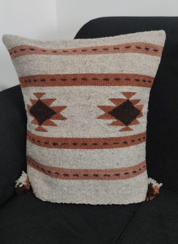 Authentic Handwoven Mexican Pillowcase – Pink – Option 2