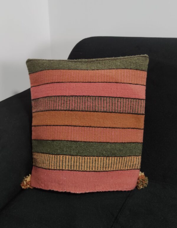 Authentic Handwoven Mexican Pillowcase – Pink – Option 4