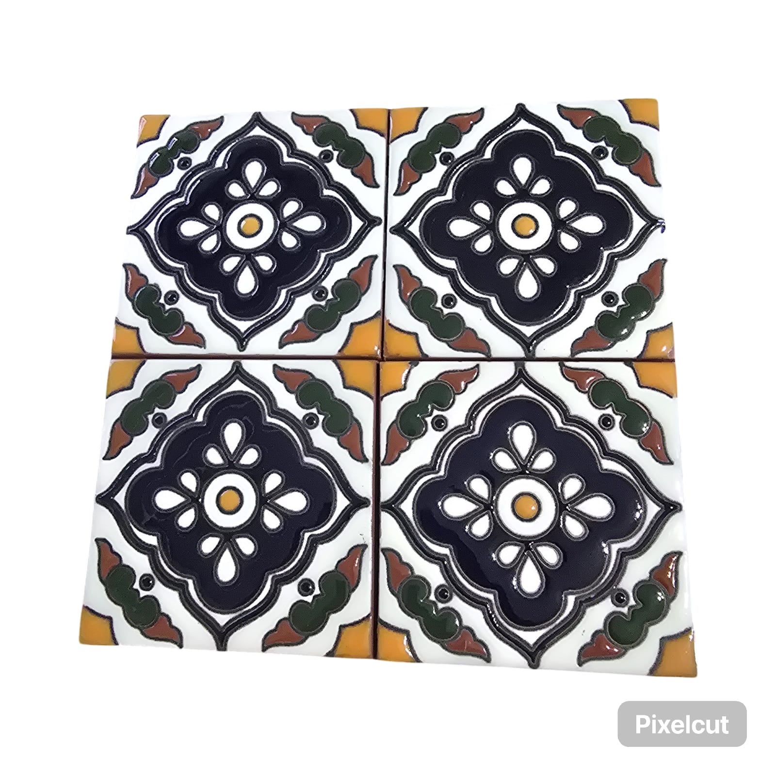 Hand-Painted Mexican Talavera Decor Tiles