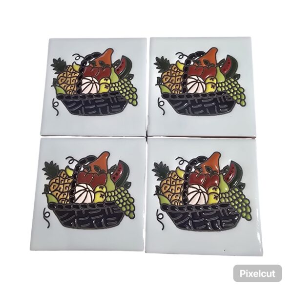 Hand-painted Mexican Talavera Decor Tiles – Option 4