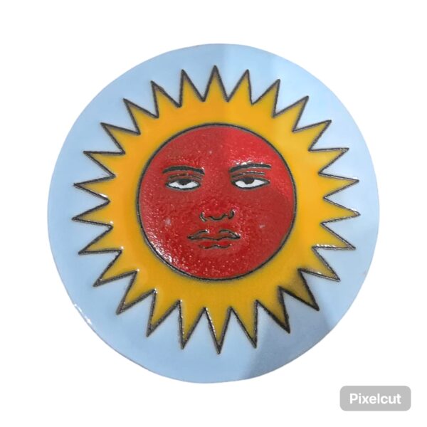 Talavera Traditional Mexican Hand-painted Ceramic Sun Face Coaster
